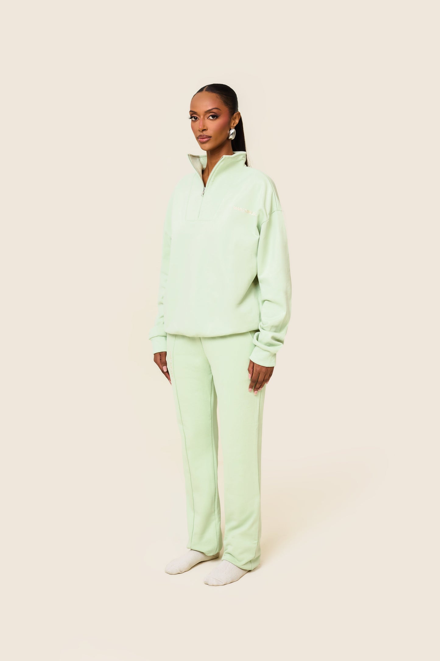 The Essentials Tapered Joggers in Sage