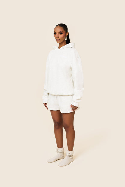 The Essentials Hoodie in Marl Grey