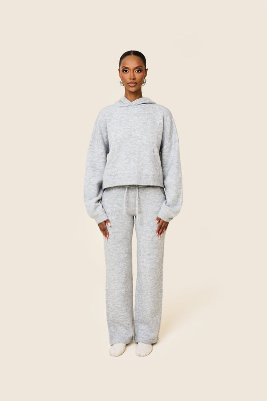 The Mars Soft Knit Hoodie in Grey
