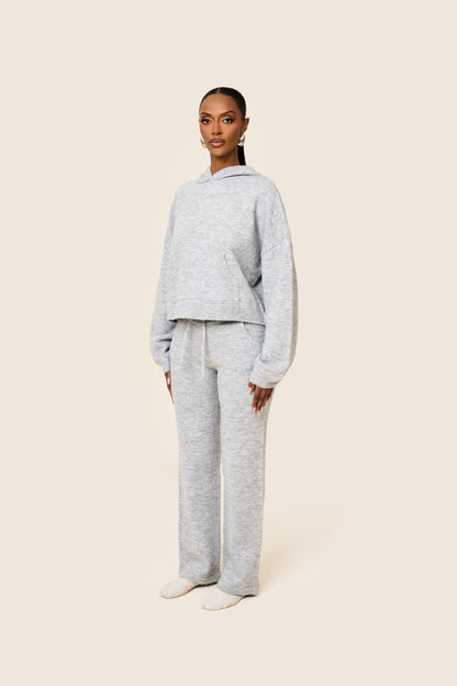 The Mars Soft Knit Hoodie in Grey