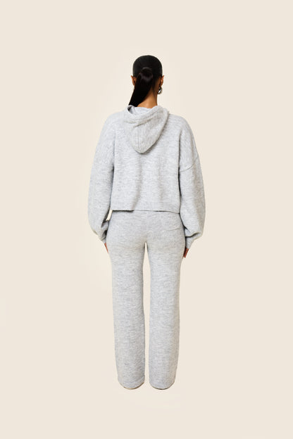 The Mars Soft Knit Hoodie in Grey