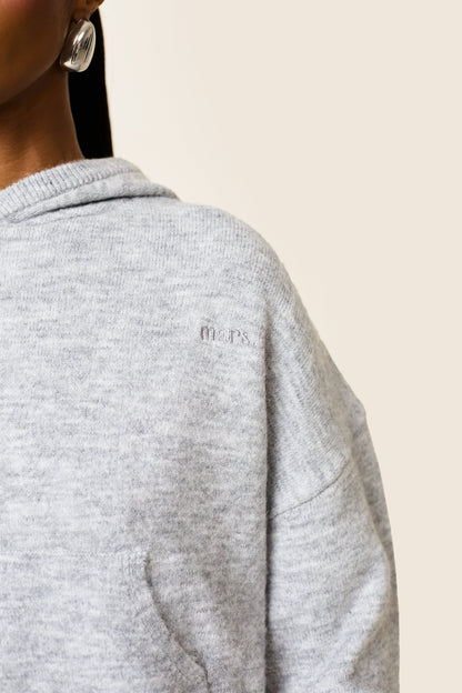The Mars Soft Knit Hoodie in Grey