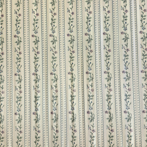Pink Floral Stripes on Shinny Background - Wallpaper