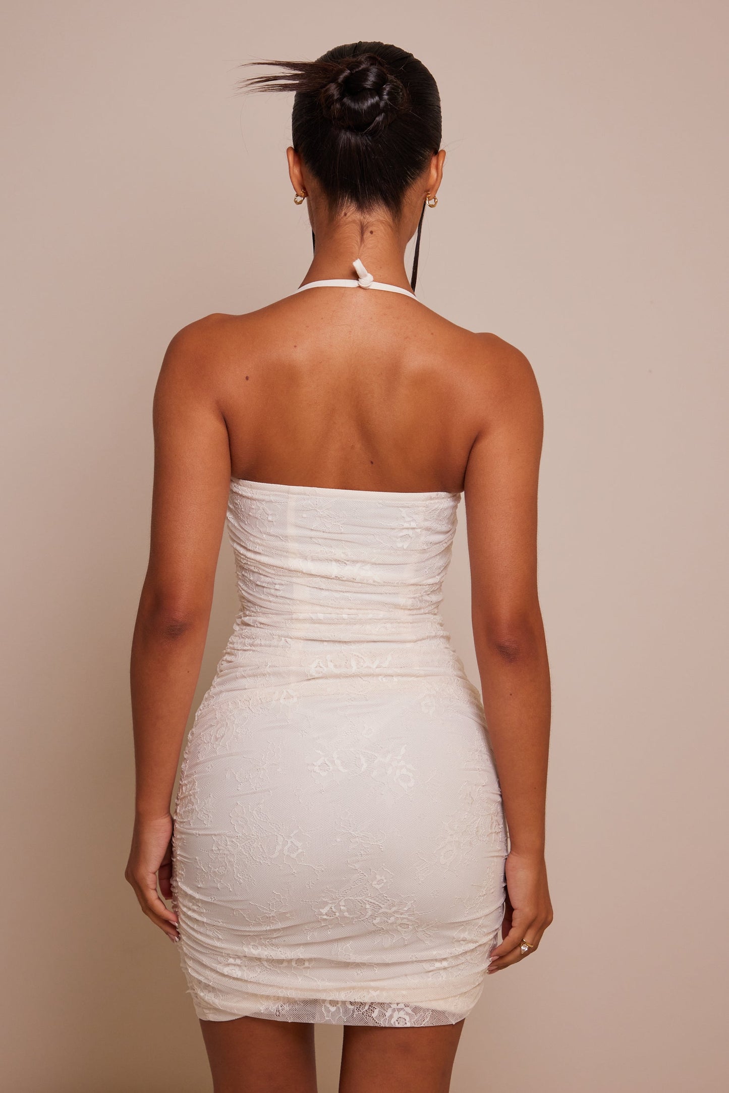 The Bandeau Lace Mini in White
