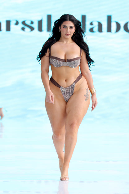 The Valeria Bikini in Brown