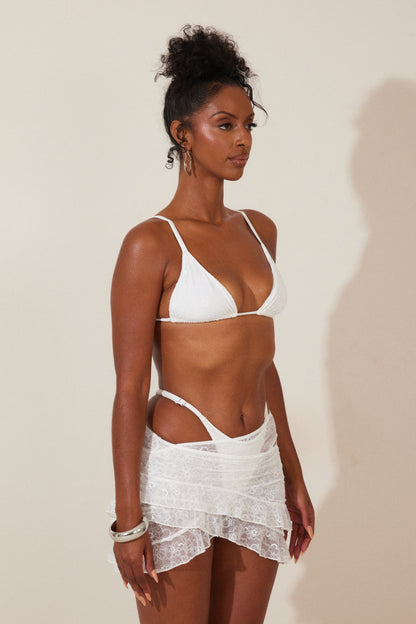 The Zhuri Bikini in White
