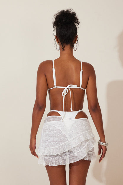 The Zhuri Bikini in White