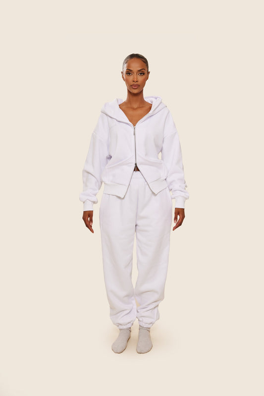 The Classics cuffed joggers in White