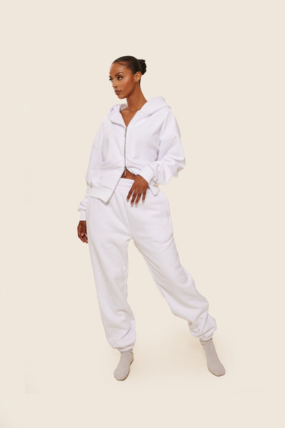 The Classics cuffed joggers in White