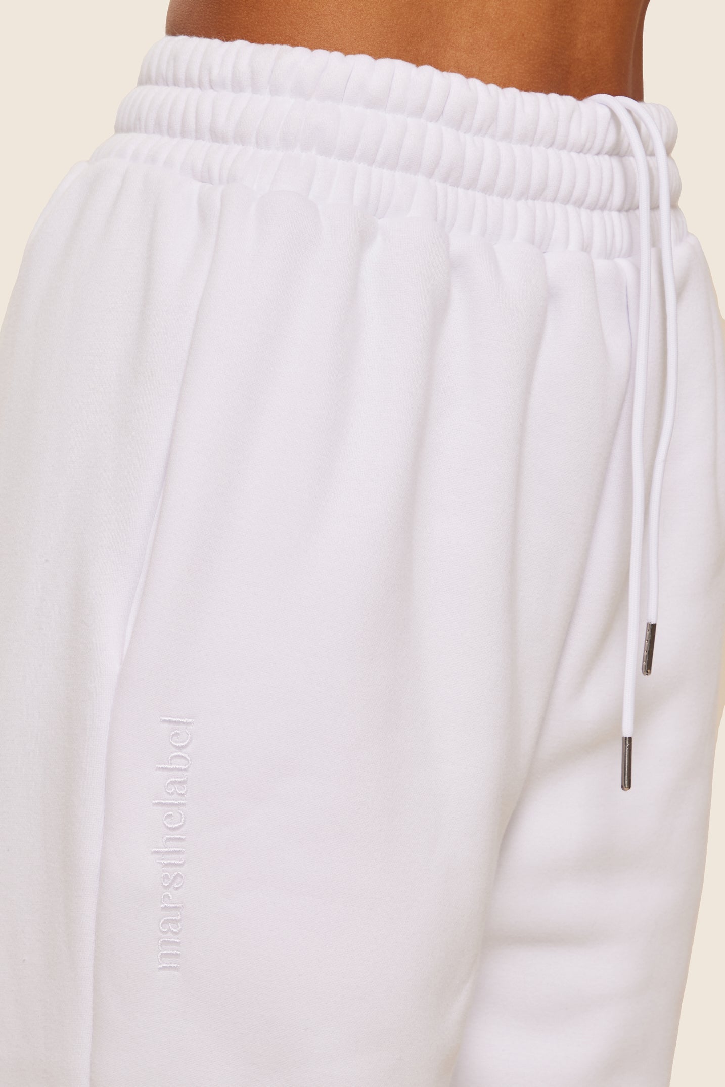 The Classics cuffed joggers in White