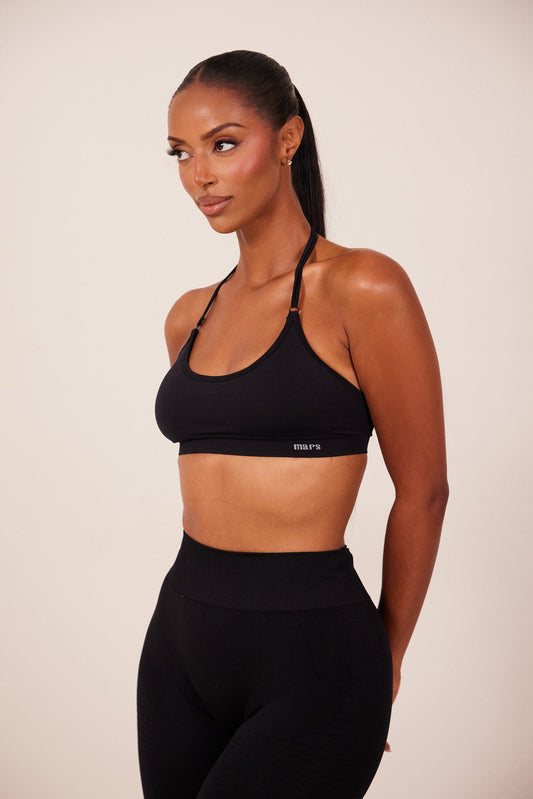 The Mars Seamless Bra in Black