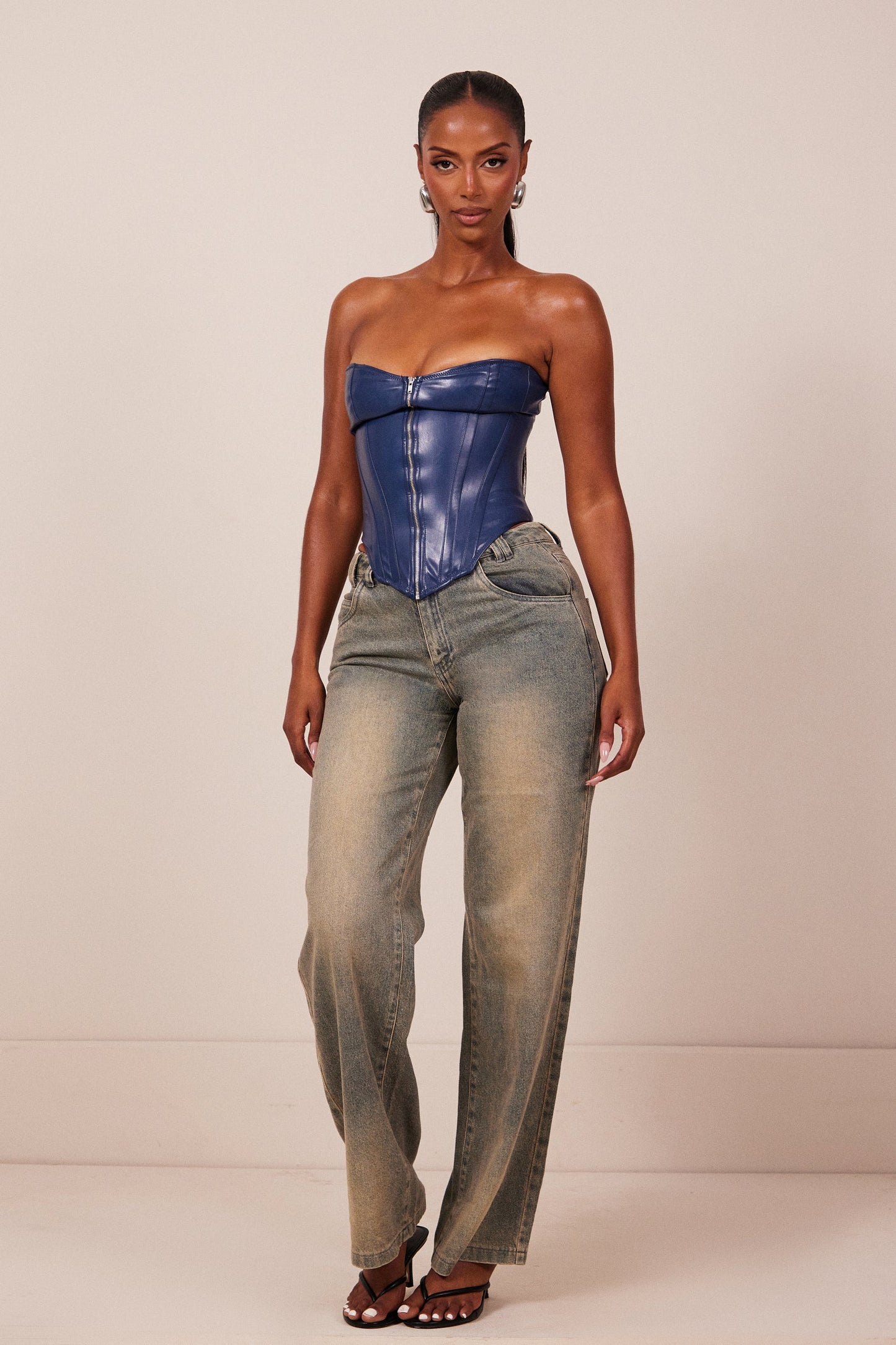 The Cinch Corset in Navy