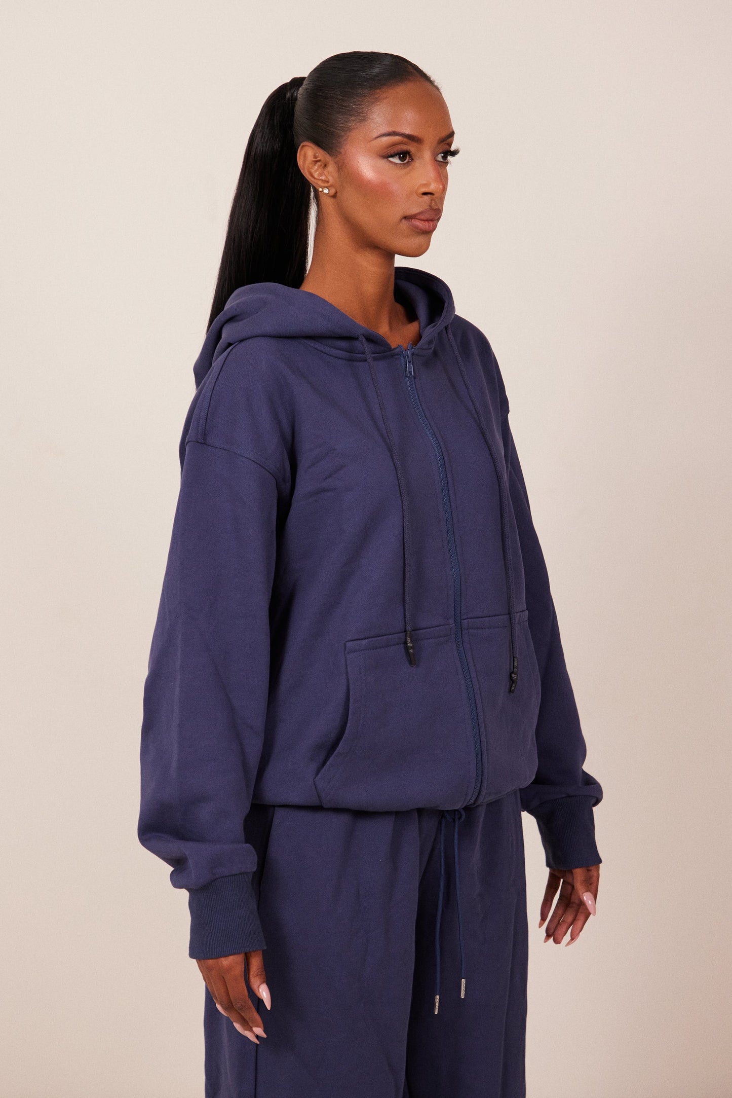 The Basic Jersey Jacket in Navy
