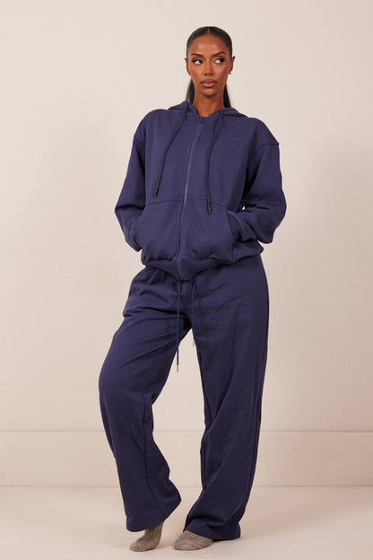 The Basic Jersey Jacket in Navy
