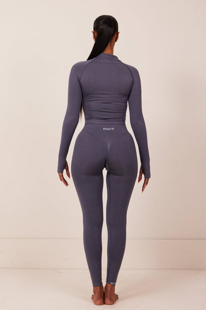 The Mars seamless Zip jacket navy