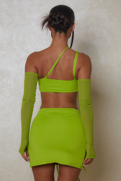 The O Ring Detail Three Piece in Lime