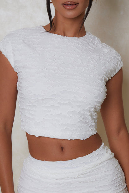 The Shape textured set- White