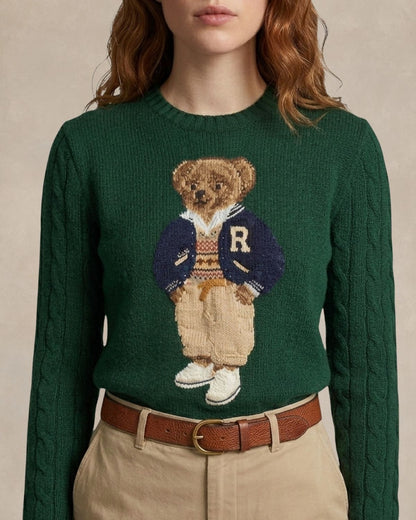 sueter-bear-verde-escuro-gola-redonda