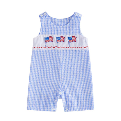 USA FLAG Checkered Jumpsuit