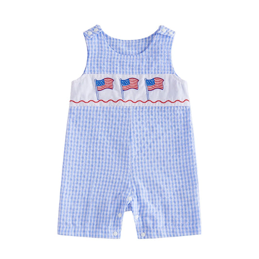 USA FLAG Checkered Jumpsuit
