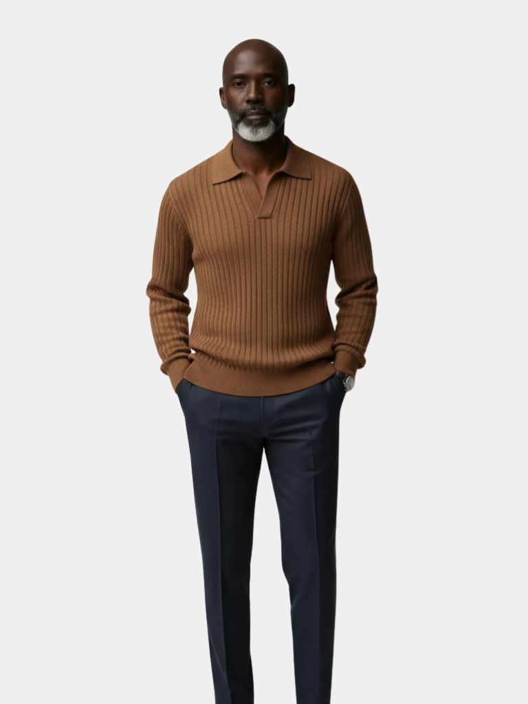 v-neck-polo-sweater-ribbed-cross-crown