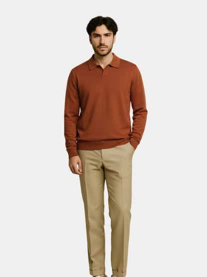 100-wool-knit-v-neck-turndown-pullover-sweater-cross-crown