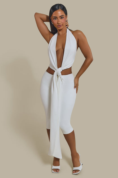 The Maryam Capri Leggings in White