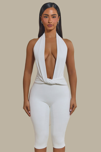 The Maryam Capri Leggings in White