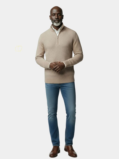 stripe-quarter-zip-wool-sweater-cross-crown