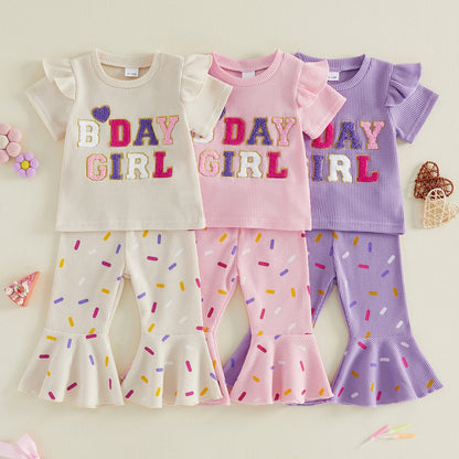 BDAY GIRL Bellbottom Confetti Outfit