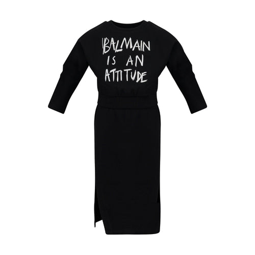 Balmain Kids Graphic Print Dress