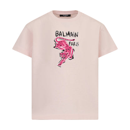 Balmain Kids Graphic Print T-shirt