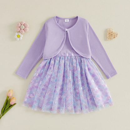 MERMAID Dress with Cardigan