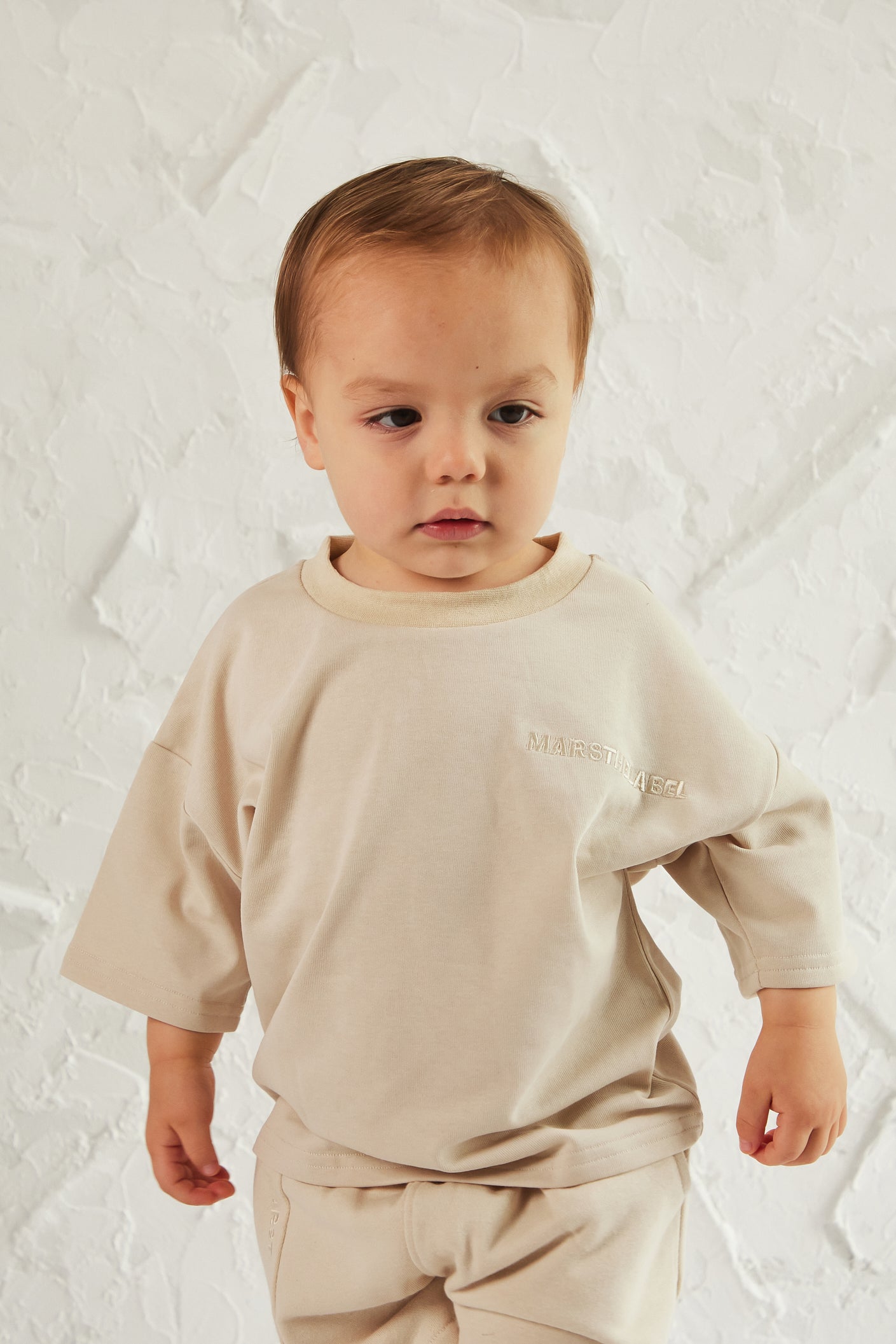 The Kids Essentials Shorts in Stone