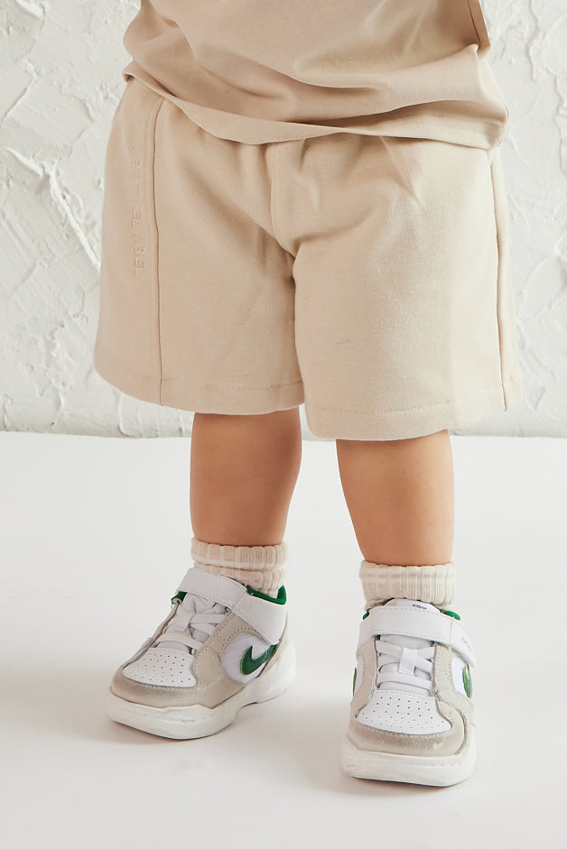 The Kids Essentials Shorts in Stone