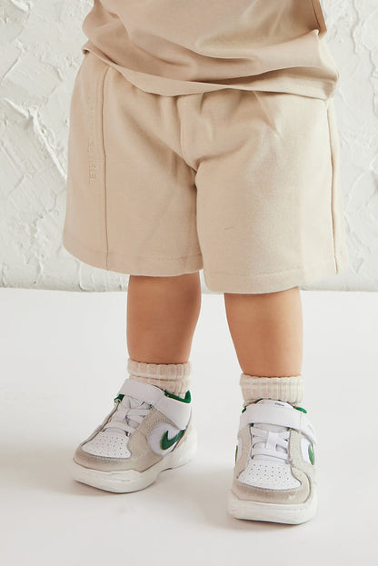 The Kids Essentials Shorts in Stone