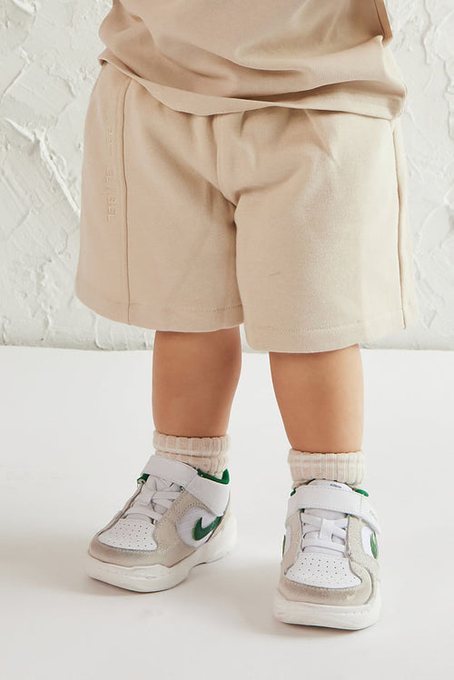 The Kids Essentials Shorts in Stone