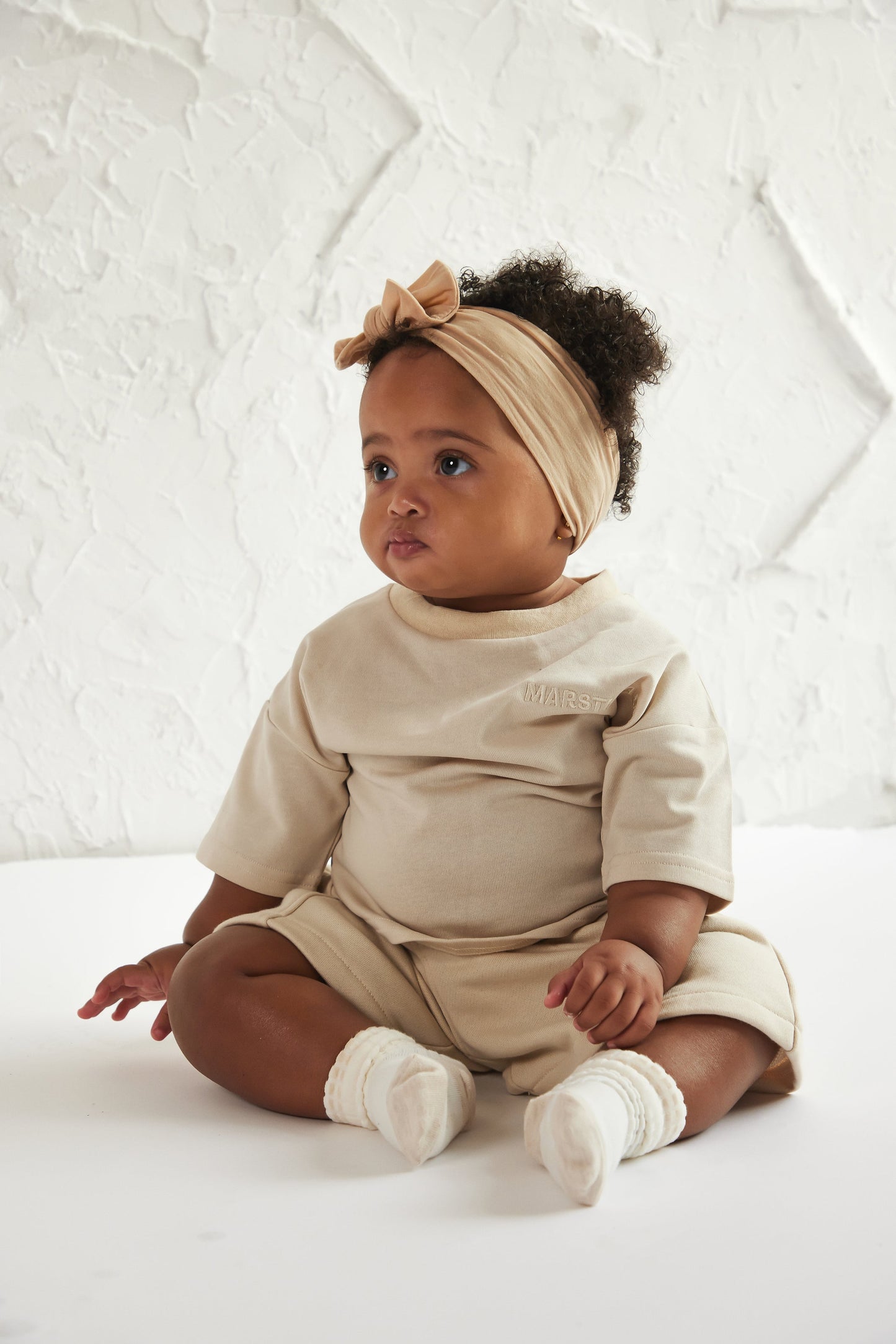 The Kids Essentials Jersey Tshirt in Stone