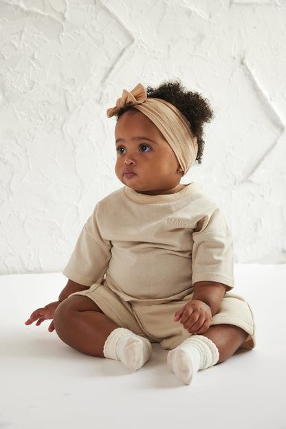 The Kids Essentials Jersey Tshirt in Stone