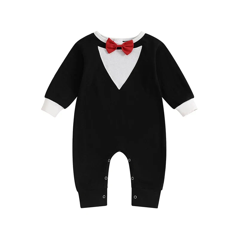RED TIE Gentleman Jumpsuit
