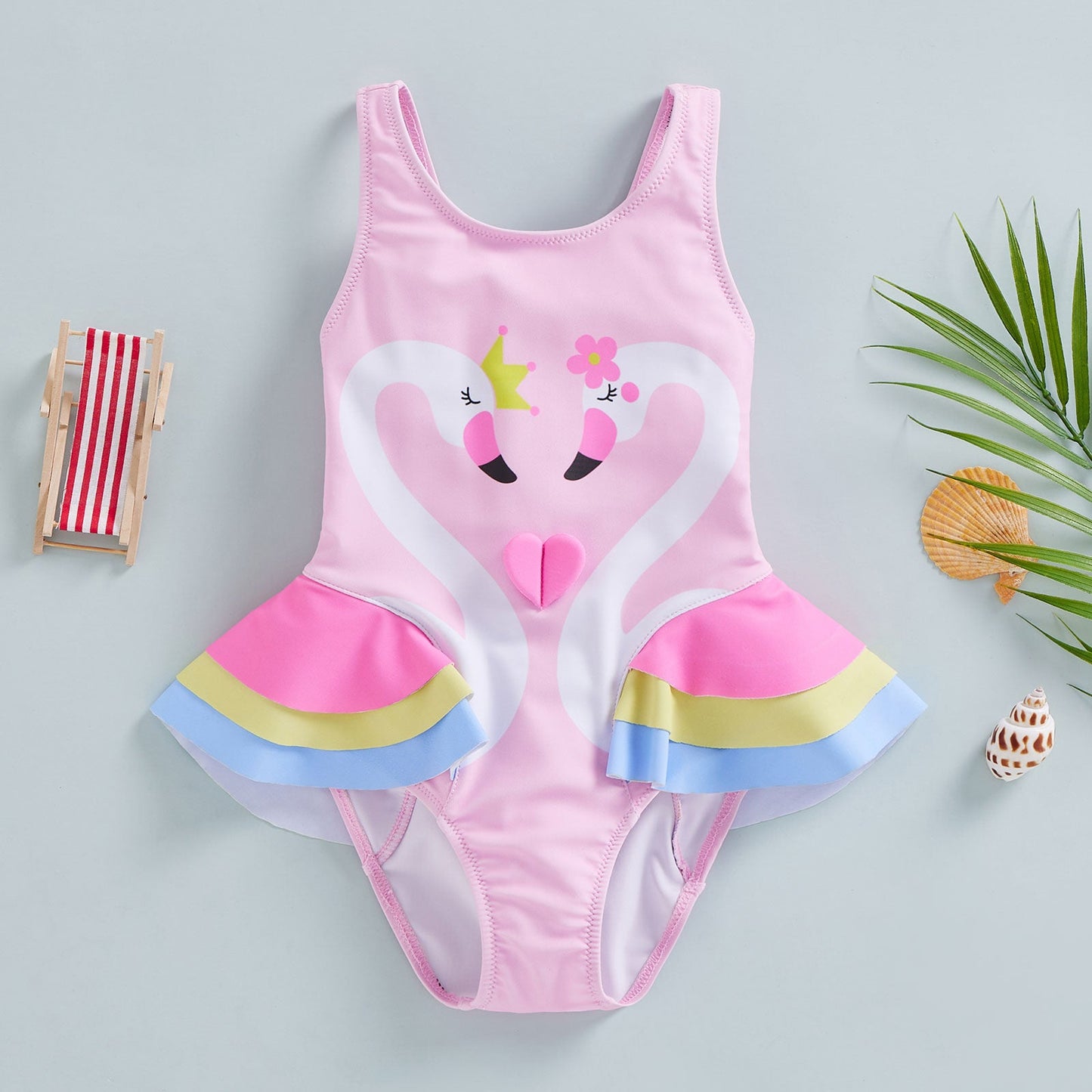 SWAN Ruffle Swimsuit