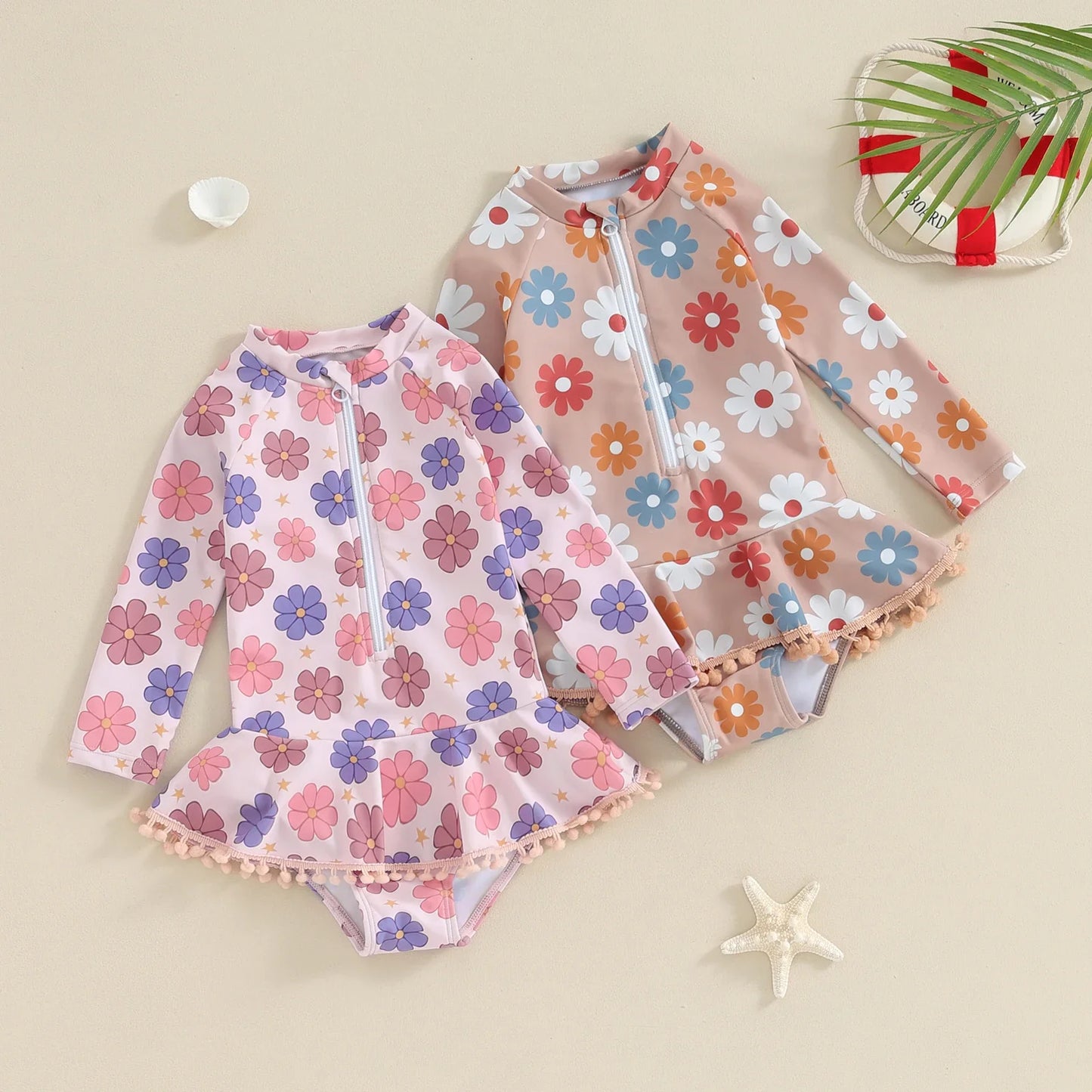 FLOWER POWER Tassel Swimsuit