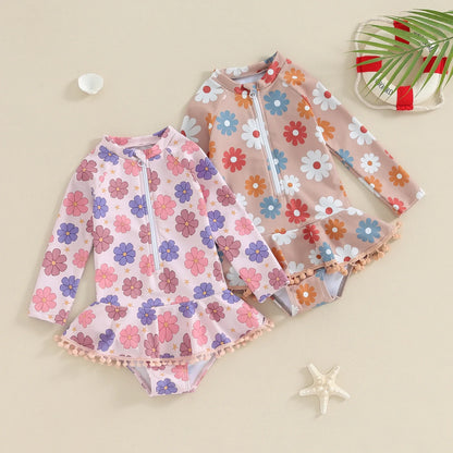 FLOWER POWER Tassel Swimsuit