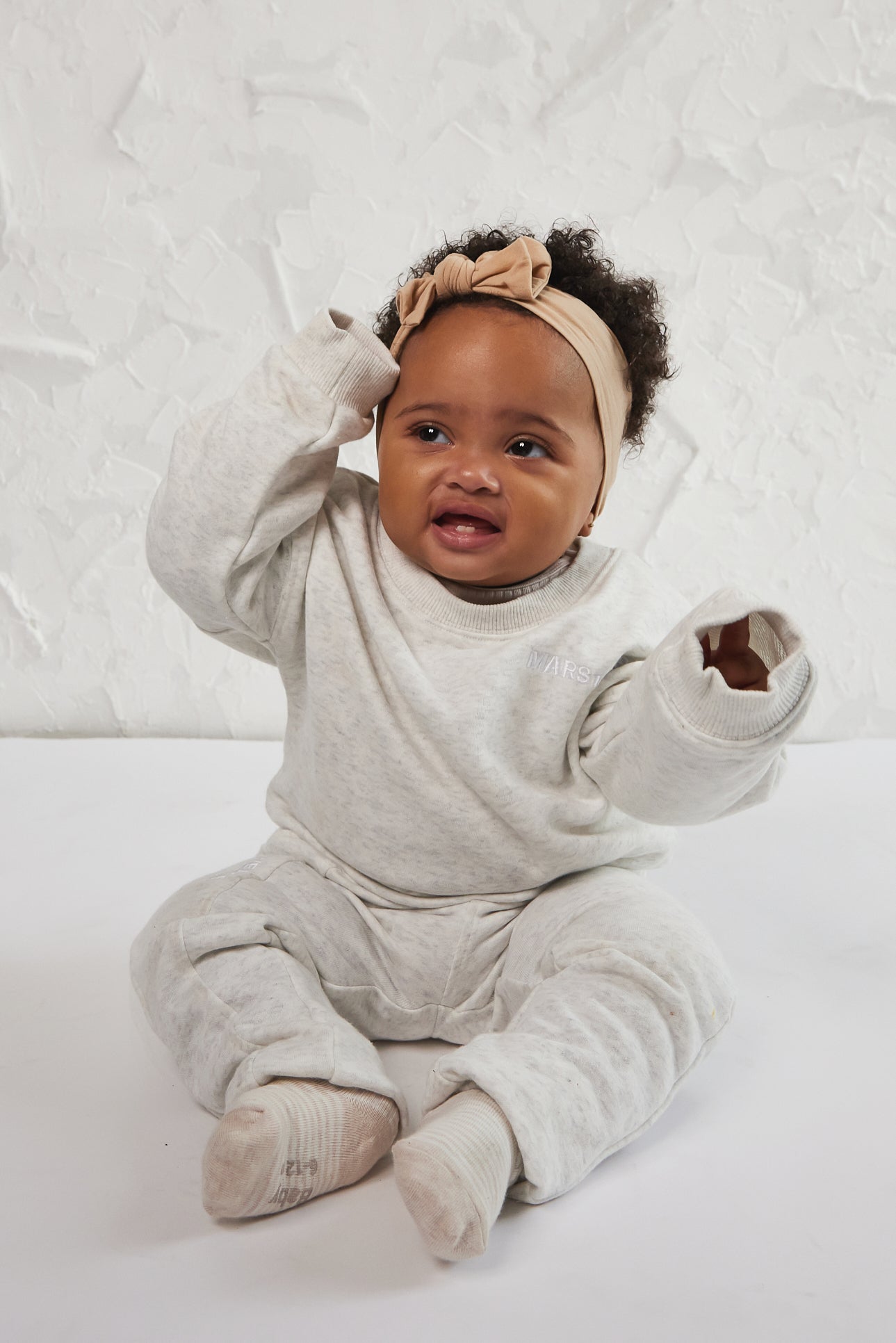 The Kids Essentials Sweater in Marl Grey
