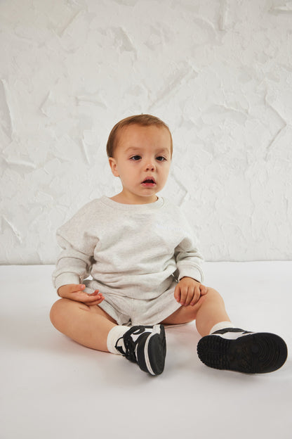The Kids Essentials Shorts in Marl Grey