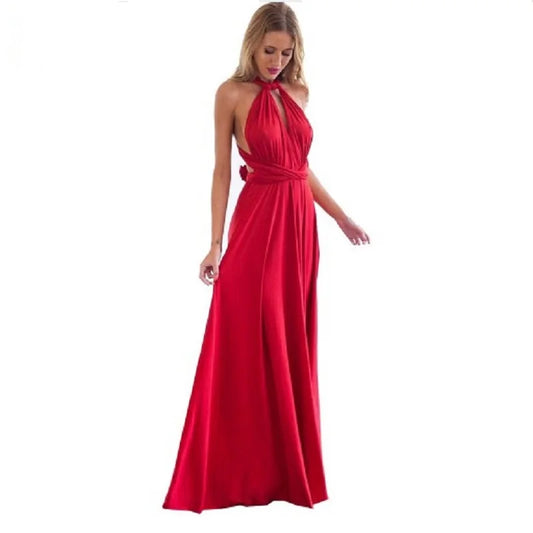 Women Long Party Dress Club Floor-Length Summer Backless Bandage Maxi Dress Multiway Bridesmaids Boho Women Dress Vestidos