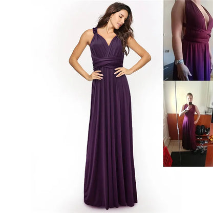 Women Long Party Dress Club Floor-Length Summer Backless Bandage Maxi Dress Multiway Bridesmaids Boho Women Dress Vestidos