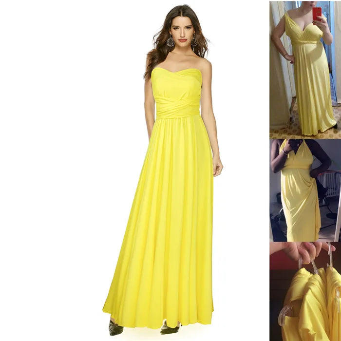 Women Long Party Dress Club Floor-Length Summer Backless Bandage Maxi Dress Multiway Bridesmaids Boho Women Dress Vestidos
