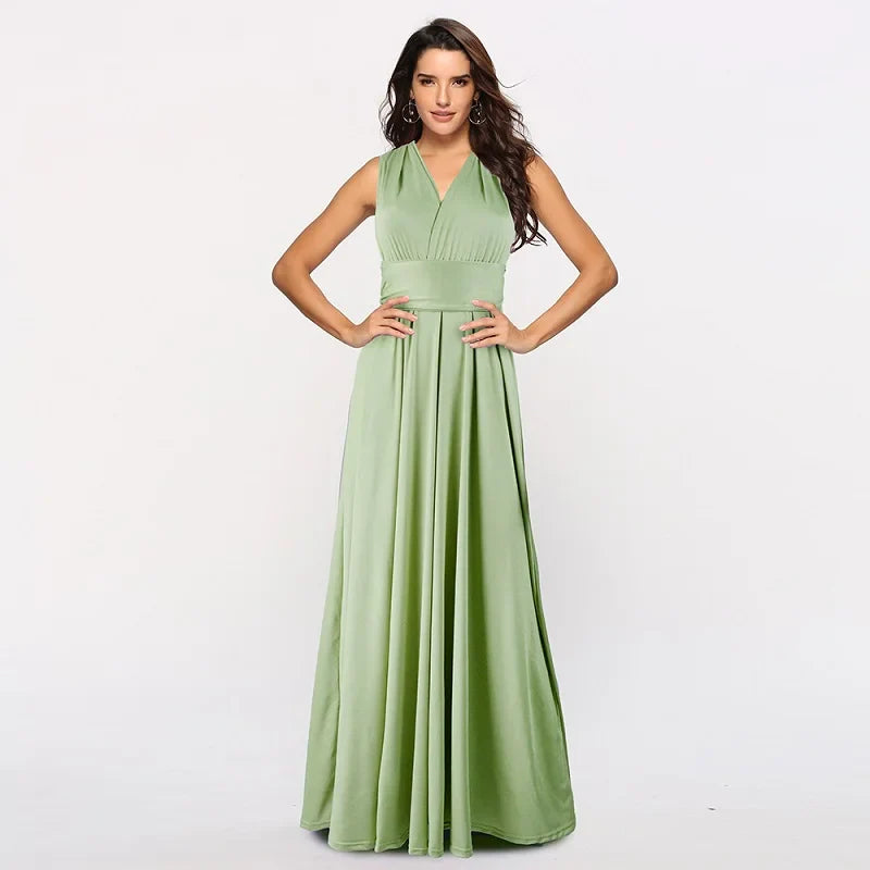 Women Long Party Dress Club Floor-Length Summer Backless Bandage Maxi Dress Multiway Bridesmaids Boho Women Dress Vestidos