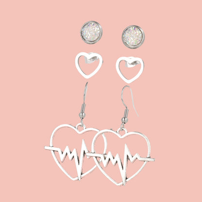 Love At First Beat Earring Set